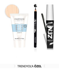 Farmasi Zen Maskara & BB Krem All In One Açık Ton & Siyah Express Göz Kalemi 01 Makyaj Seti