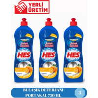 Hes Portakal Kokulu Sıvı El Bulaşık Deterjanı 3x750 ml