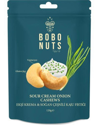 Bobo Nuts Ekşi Krema & Soğan Çeşnili Kaju 120 gr