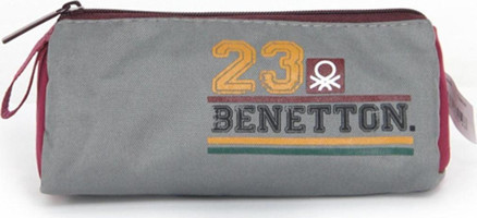 United Colors Of Benetton 76019 Çok Renkli Baskılı Kumaş Tek Gözlü Logolu Silindir Cüzdan Kalemlik