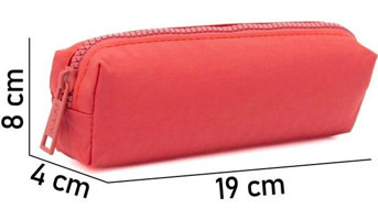 Nemo Bags Yavruağzı Düz Kumaş Tek Gözlü Silindir Cüzdan Kalemlik