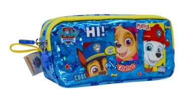 Wiggle Çok Renkli Baskılı Kumaş Bölmeli Çift Gözlü Paw Patrol Dikdörtgen Cüzdan Kalemlik