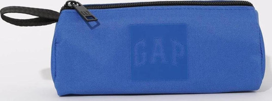 Gap 3496 Mavi Düz Bez Tek Gözlü Logolu Üçgen Cüzdan Kalemlik