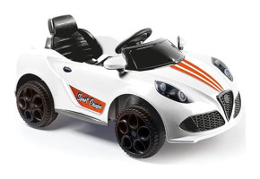 Dolu Sport Coupe 12 V Üstü Açık Tek Kişilik Akülü Araba Beyaz