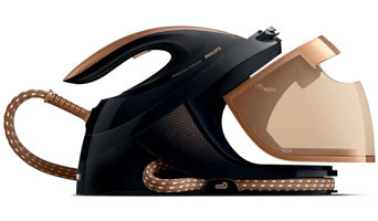 Philips GC8755/80 2600 W SteamGlide Plus Tabanlı Şok Buharlı Kazanlı Ütü Siyah