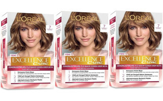L'oréal Paris Excellence Kumral 7 Krem Saç Boyası 3x48 ml