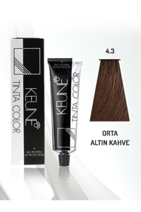 Keune Tinta Orta Altın Kahve 4.3 Amonyaksız/ Krem Saç Boyası