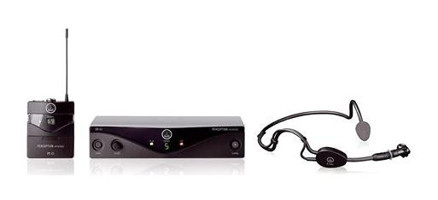 Akg WMS 45 Lightning Kablosuz Yayıncı Siyah Mikrofon Seti