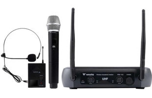 Westa WM-102HT 6.3 mm Kablosuz Yayıncı Siyah Mikrofonu