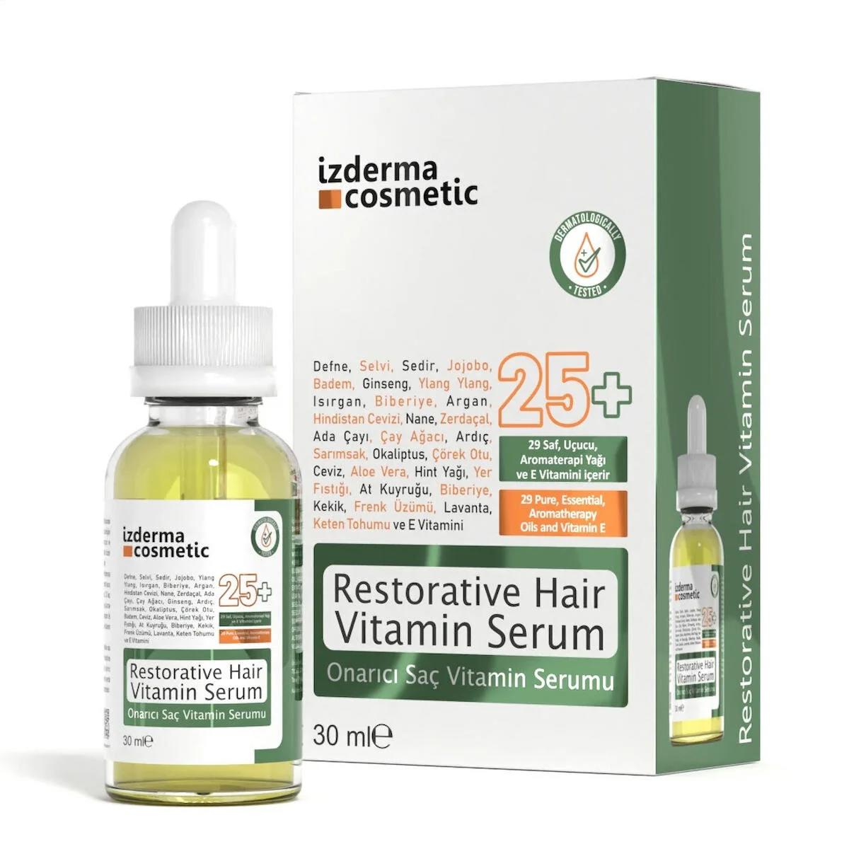 İzderma Restorative Besleyici-Onarıcı Unisex Saç Serumu 30 ml