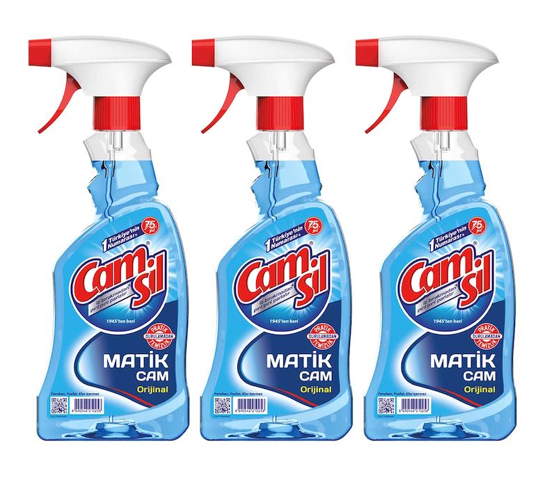Camsil Matik Cam Temizleyici Sprey 3x500 ml