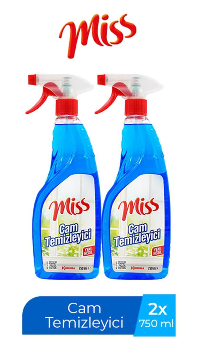 Miss Cam Temizleyici Sprey 2x750 ml