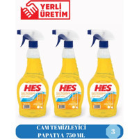 Hes Papatya Cam Temizleyici Sprey 3x750 ml