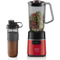 Arzum AR1174-K Shake'N Take Neo Maxi 1000 ml Plastik Hazneli Buz Kırıcılı İkili Büyük Smoothie Blender Kırmızı