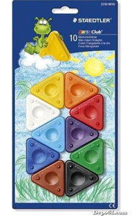 Staedtler 10'lu Üçgen Pastel Boya