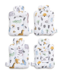 Funna Baby Safari Pamuklu Sırt Destekli Yıkanabilir Yeşil Emzirme Yastığı