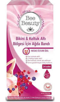 Bee Beauty Hassas Ciltler 24 Adet Kadın Bikini Bölgesi-Koltuk Altı Ağda Bandı