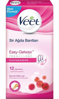 Veet Normal Ciltler 12 Adet Kadın Tüm Vücut Ağda Bandı