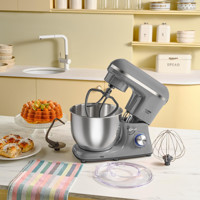 Cookplus Chef Crafter 1900 W Hamur Yoğurmalı Turbo Fonksiyonlu Gri Standlı Mikser