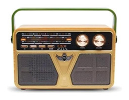 Coverzone CV-5070BT Radyolu Kahverengi Bluetooth Hoparlör