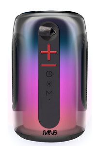 MN6 Pluse 8 15 W Işıklı Siyah Bluetooth Hoparlör