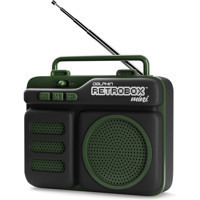 Jingyi Retrobox Mini Rtx-10 Radyolu Yeşil Bluetooth Hoparlör
