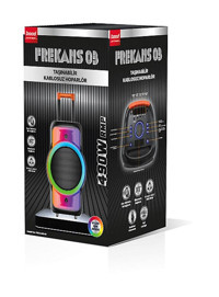 Bood 03 490 W Işıklı Siyah Bluetooth Hoparlör