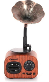 Sonia Gramofon SN-FX7 3 W Kahverengi Bluetooth Hoparlör