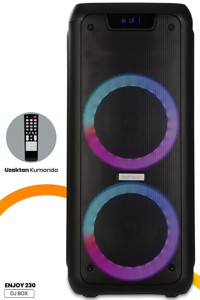 GOLDMASTER GM-X4 50 W Radyolu Işıklı Siyah Bluetooth Hoparlör