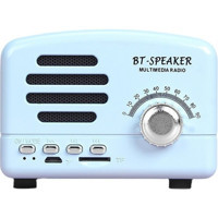 Shinee Retro 3 W Radyolu Mavi Bluetooth Hoparlör