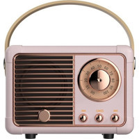 Tz Retro 5 W Radyolu Pembe Bluetooth Hoparlör