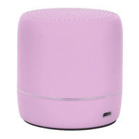 Lazmin112 Mini 5 W Işıklı Pembe Bluetooth Hoparlör