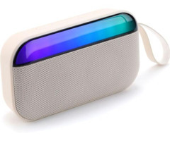 Airenk Ağır Atmosfer 5 W Işıklı Beyaz Bluetooth Hoparlör