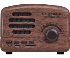Chunkyated Nostaljik 10 W Kahverengi Bluetooth Hoparlör