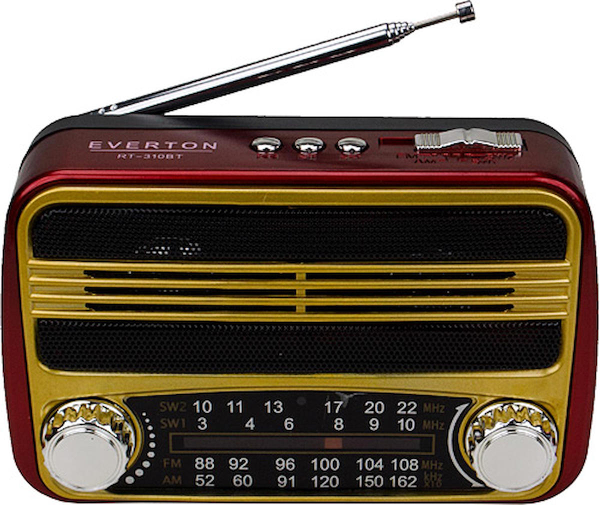 Everton RT-819 5 W Radyolu Kahverengi Bluetooth Hoparlör