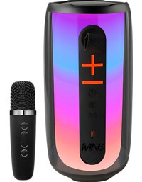MN6 Pluse 6 15 W Işıklı Siyah Bluetooth Hoparlör
