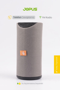 Jopus Joibox Leda Radyolu Işıklı Gri Bluetooth Hoparlör
