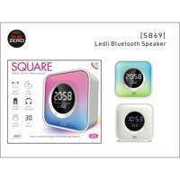 Subzero Square Işıklı Beyaz Bluetooth Hoparlör