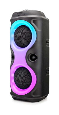 Kimiso QS-3628 10 W Radyolu Işıklı Siyah Bluetooth Hoparlör