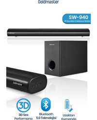 GOLDMASTER SW-940 Siyah Bluetooth Hoparlör