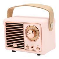 Shanrya Retro 5 W Pembe Bluetooth Hoparlör