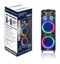 Hepu HP-910 Işıklı Siyah Bluetooth Hoparlör