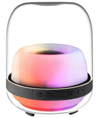 Kangrui-HB 4. Nesil Işıklı Siyah Bluetooth Hoparlör