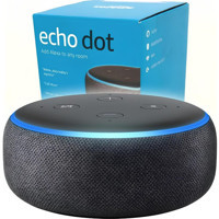 Amazon Echo Dot Gen 3 Işıklı Siyah Bluetooth Hoparlör