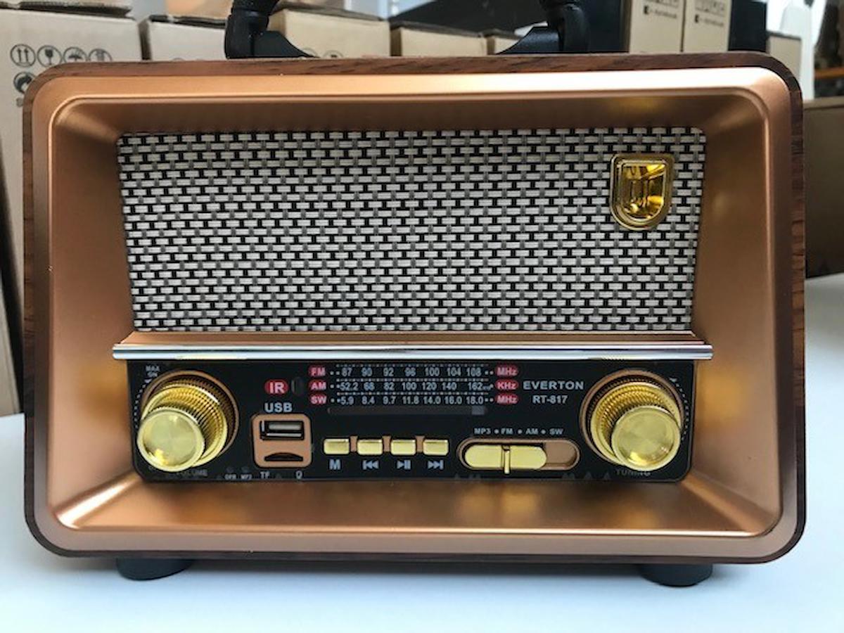 Everton RT-817 5 W Radyolu Kahverengi Bluetooth Hoparlör
