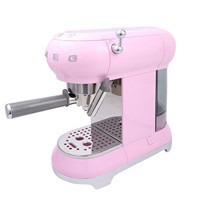 Smeg ECF01PKEU 1350 W Paslanmaz Çelik Tezgah Üstü Taşınabilir Yarı Otomatik Espresso Makinesi Pembe