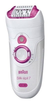 Braun Silk Epil 7 7181 Yüz Genital Bölge Tüm Vücut Kaş Bıyık Koltuk Altı Bacak İçin 40 Cımbızlı 3 Başlıklı Kablosuz Işıklı Islak Kuru Epilasyon Aleti Pembe