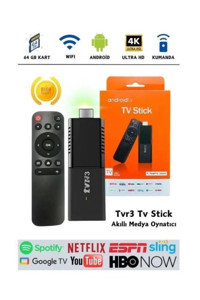 Mx Box TVR3 64 GB Kapasiteli Wifi HD Android TV Stick