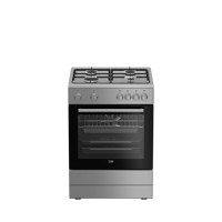 Beko 400-1 G 66 lt A Enerji Sınıfı Analog Modern Doğalgaz Ocaklı Tam Boy Solo Fırın Gri