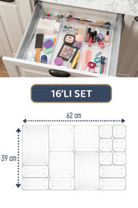 Meleni Home MCH-927 Tek Katlı Makyaj Organizeri Şeffaf